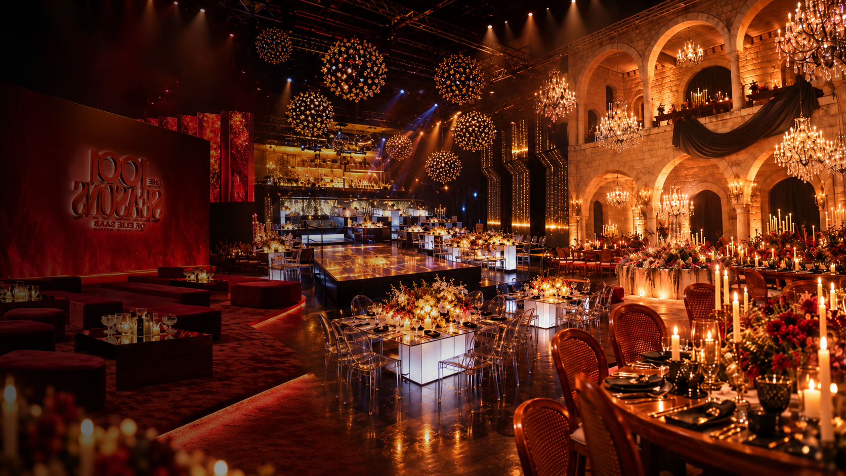 A curated mix of ELEVEN Management experiences across weddings, luxury productions, corporate gatherings and public events